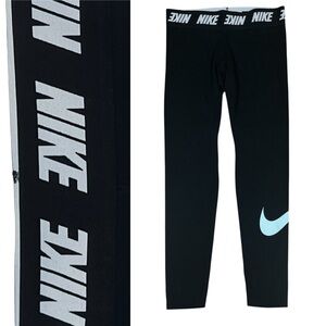 Nike High Waist Leg-A-See Club Logo Leggings Size Large
